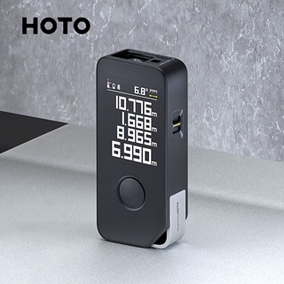 Hoto ตลับเมตรเลเซอร์ดิจิทัลอัจฉริยะ ความแม่นยําสูง ชาร์จซ้ําได้ หน้าจอ LED