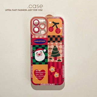 เคสโทรศัพท์ซิลิโคน TPU ใส แบบนิ่ม ลาย Merry Christmas กันกระแทก สําหรับ IPhone 14 13 12 11 Pro XS MAX X XR 6S 7 8 Plus Mini