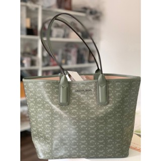 กระเป๋า tote 35H1T2JT2C ลายmk สีเขียวอามมี่