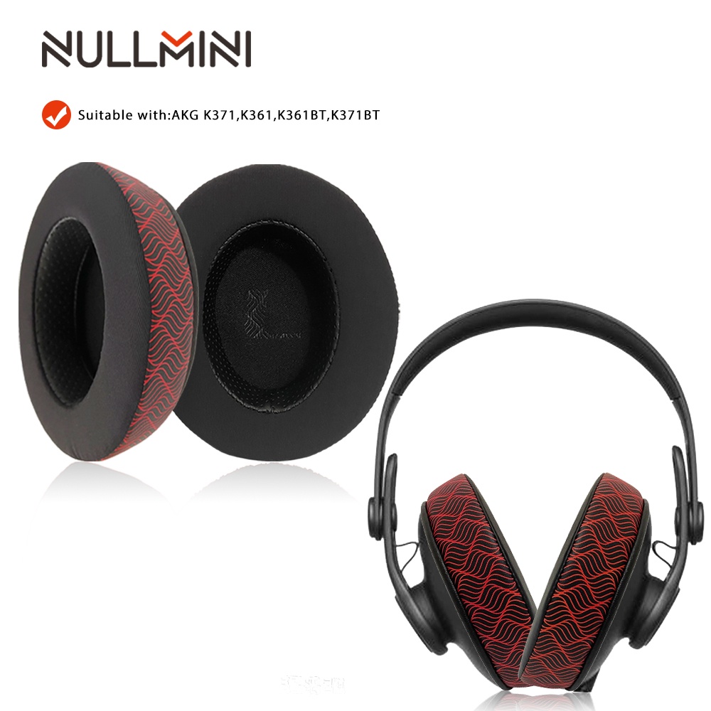 NullMini เปลี่ยนแผ่นรองหูฟังสําหรับ AKG K371,K361,K361BT,K371BT หูฟัง Cooling Gel Earmuffs