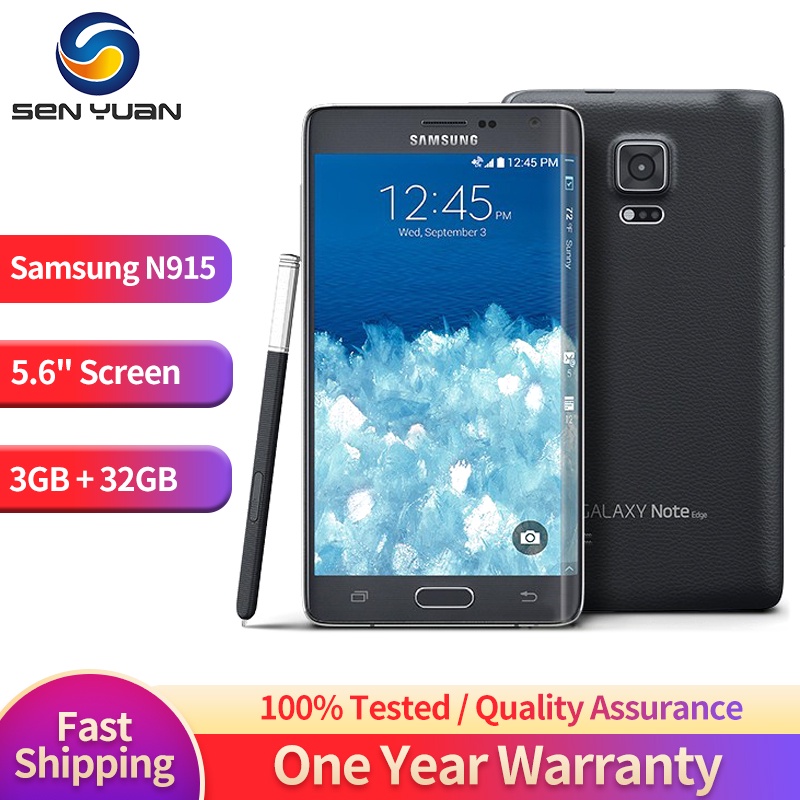 Original Samsung Galaxy Note Edge N915 4G โทรศัพท์มือถือ5.6 ”3GB RAM 32GB ROM 16MP 3.7MP โทรศัพท์มือถือ Quad Core Androi #8