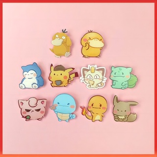 Pokemon เข็มกลัดน่ารักติดกระเป๋า ลายการ์ตูน แมสลายการ์ตูน สไตล์ญี่ปุ่น ปิกาจู  จี้ห้อยกระเป๋า