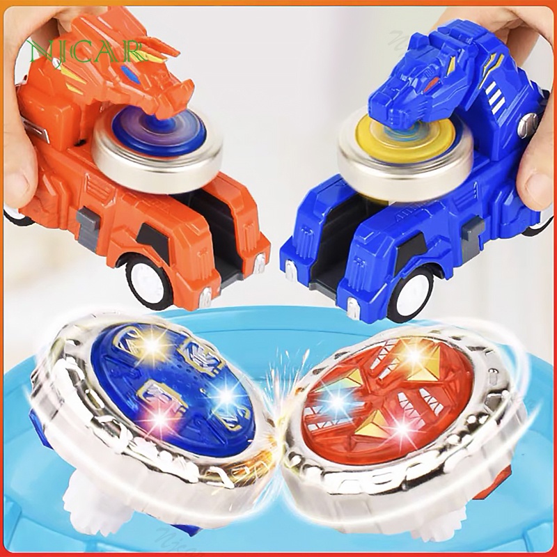 NJCAR 727-269 ลูกข่าง แบบรถมีไฟ ของเล่นเด็ก เบย์เบลด พลาสติก