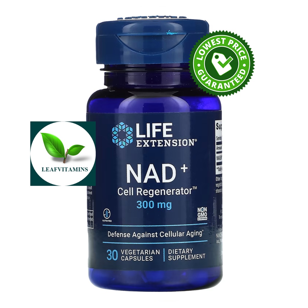 Life Extension NAD+ Cell Regenerator™ Nicotinamide Riboside 300 mg / 30 Vegetarian Capsules