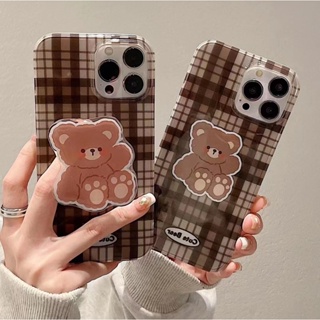 🎁ส่งของขวัญ🎁เคสไอโฟน 14 Pro Max 13 12 11 เคส for เคสไอโฟน11 หมี พกง่ายๆ การป้องกันการตก Case