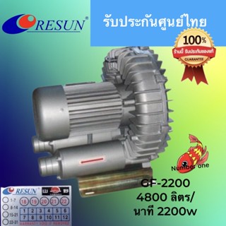 Resun GF 2200 พัดลมไฟฟ้า ให้ปริมาณลมมาก น้ำลึกไม่เกิน 100 cm