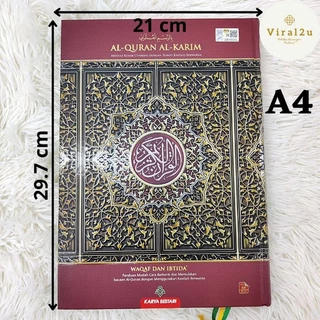 อัลกุรอาน พร้อมตัจวีดสีและบอกจุดหยุดอ่านและจุดอ่านใหม่ (Alquran waqaf ibtida')