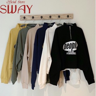 SWAY  เสื้อกันหนาว เสื้อฮู้ด นค้ามาใหม่ ใส่สบายๆ หลวม พิเศษ สบาย Stylish ins S071067 36Z230909