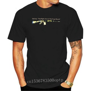 เสื้อยืด พิมพ์ลาย FULL COLOR FN FAL the Right Arm of the Free World 308 NATO Rhodesia แฟชั่นสําหรับผู้ชาย