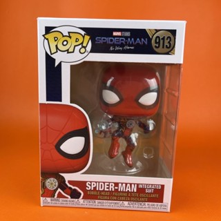 * กล่องบุบ * Funko POP Spider-Man Integrated suit 913 Damage Box ของใหม่ บุบลักษณะเดียวกัน พอๆกัน