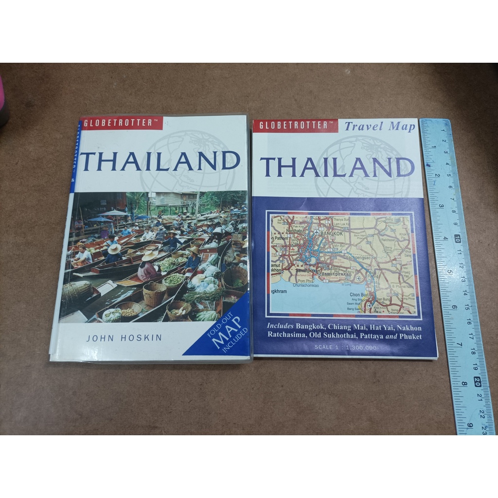 หนังสือ Thailand + Travel Map by John Hoskin