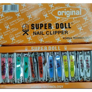 กรรไกรตัดเล็บ กรรไกรตัดเล็บ+เซาะเล็บ (ขายยกโหล)Super Doll Nail Clipper