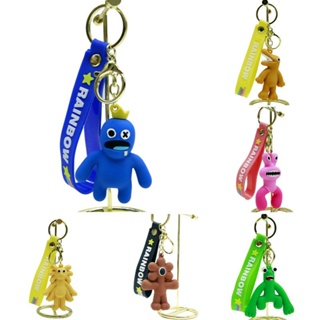 Roblox Rainbow Friends Keychain Pendant  Blue ToyFigure Kids Gifts Xmas Ornament
