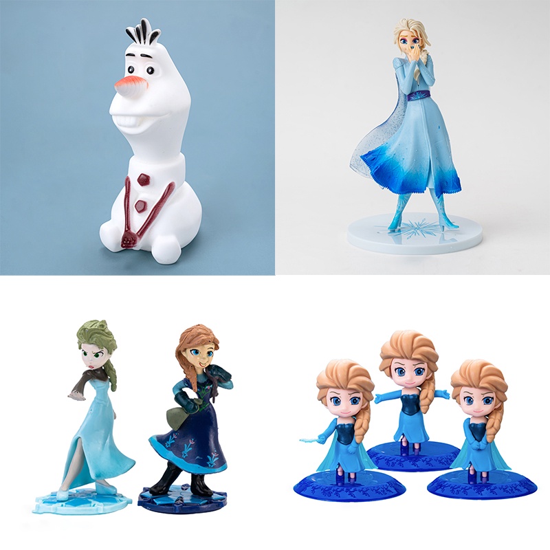 Snow and Ice Romance Princess Aisha Anna Aisha ของเล่นเค้ก Snow and Ice Romance Hand made เค้กวันเกิดเด็กเครื่องประดับตกแต่งด้านบน