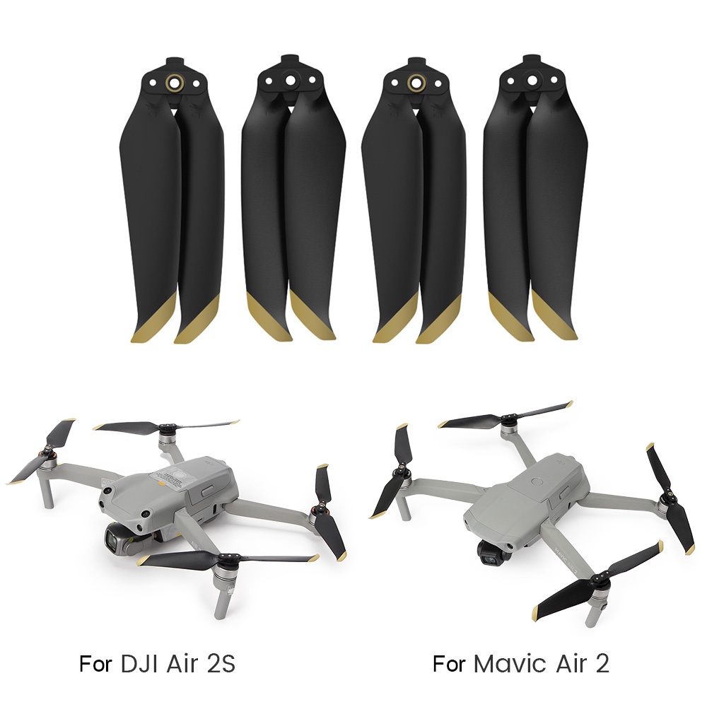 ใบพัด 7238F เสียงรบกวนต่ํา พับได้ อุปกรณ์เสริม สําหรับ DJI Mavic Air 2 Air 2S 4 ชิ้น