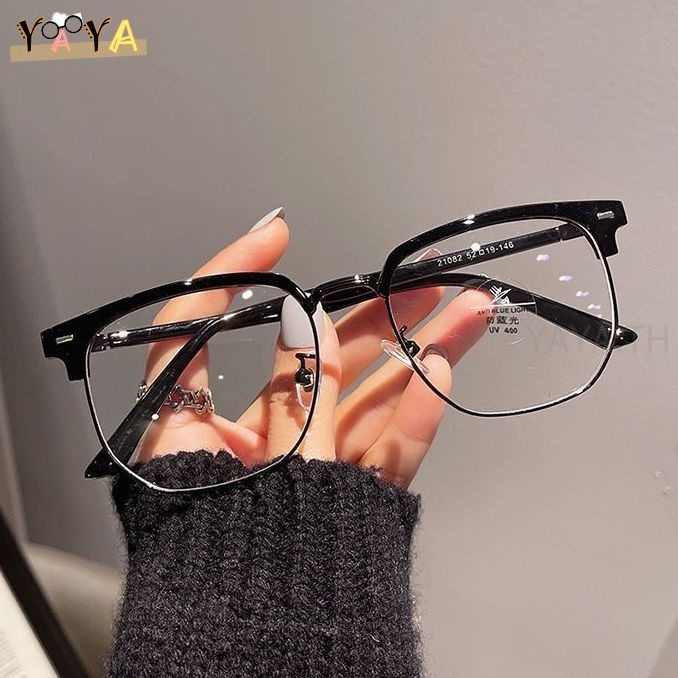 แว่นสายตาสั้น (-50°To-600°แว่นตากรองแสงสีฟ้า แฟชั่นสําหรับผู้ชาย และผู้หญิง