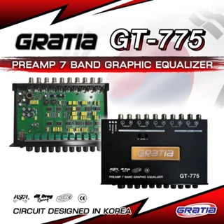 ปรี 7แบรนด์ Gratia GT-775 รุ่นใหม่ล่าสุด Made Korea เสียงดีที่สุดสำหรับนักเล่นเครื่องเสียงไม่ควรพลาด