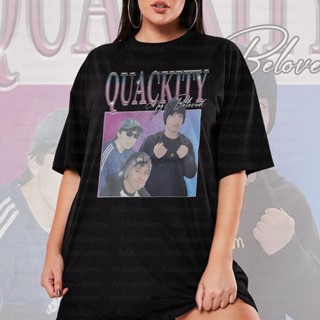 เสื้อผ้าแฟชั่น เสื้อยืด Quackity เสื้อเชิ้ตที่รักของฉัน Quackity เสื้อยืดความงามย้อนยุค(1)