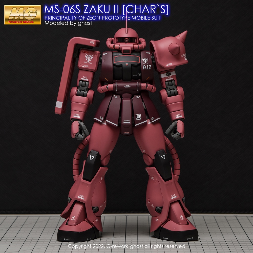 Water Decal [MG] Char`s ZAKU II 2.0 แท้จาก G-Rework