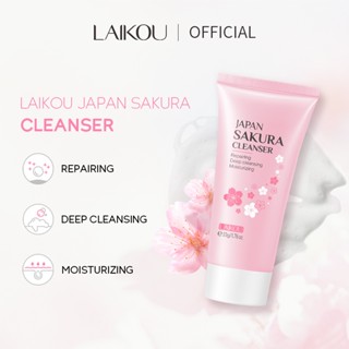 Laikou คลีนเซอร์ทําความสะอาดผิวหน้าควบคุมความมัน Cherry blossoms 50 กรัม.