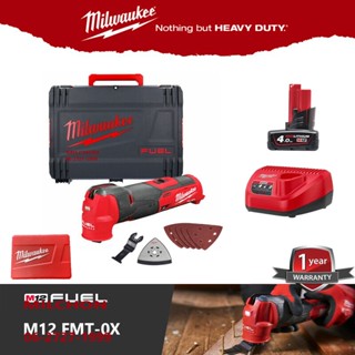 Milwaukee  M12 FMT-OX เครื่องมัลติทูลไร้สาย 12 โวลต์ (พร้อมแบต 4.0ah และแท่นชาร์จ ) Multi tool