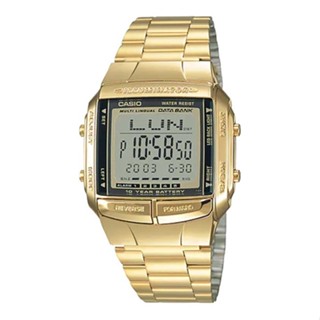 นาฬิกา สายสแตนเลส DB-360G-9A เรือนทอง digital Casio Standard Data Bank แท้ 100% ประกัน 1 ปี