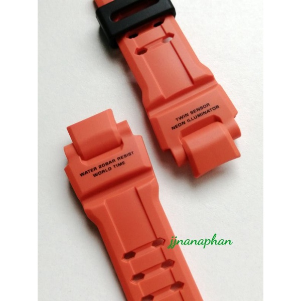 สายg-shockของแท้รุ่นga-1000สีส้มด้าน,มีฟร้อน(ไม่มีตะขอ)