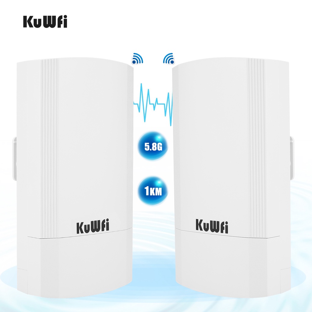AKuWFi Gigabit Wireless Outdoor Router 5.8G Wave2 WIFI Repeater WIFI Bridge Point to Point 3-5KM Extender 14dBi Antenna  #7
