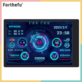 ★ Forthefu ★  หน้าจอมอนิเตอร์ CPU GPU RAM HDD Dual USB Type-C สําหรับเคส Mini ITX