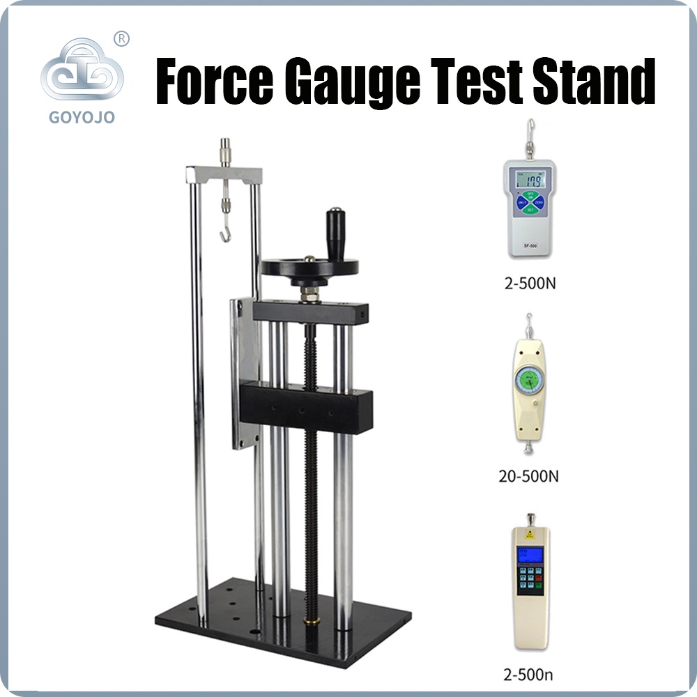 500n Analog Push Pull Force Gauge ขาตั้งทดสอบ Dynometer Test Bench ALX-J Force Gauge ขาตั้งทดสอบ