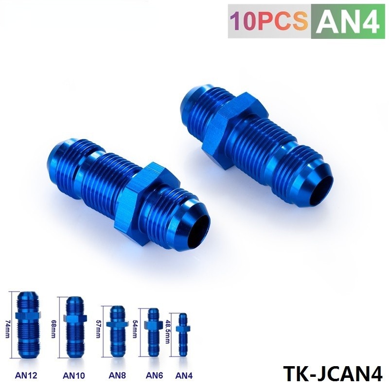 AN-4 ถึง AN-4 FlARE BULKHEAD STRAIGHT MAN FUEL ท่อน้ํามัน FITTING ADAPTER