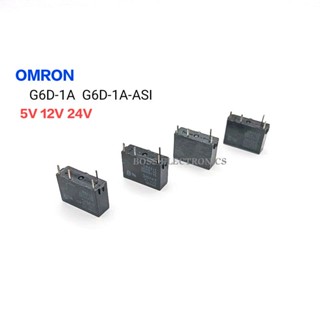 G6D-1A G6D-1A-ASI Omron รีเลย์ 4ขา 5A 250Vac มี 5VDC 12VDC 24VDC