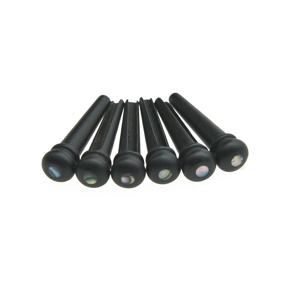 หมุดยึดสายกีต้าร์อะคูสติก ไม้อีโบนี้/ Ebony Acoustic Bridge Pin