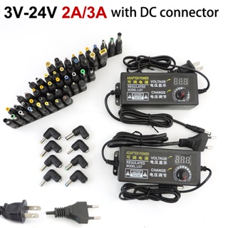 อะแดปเตอร์ชาร์จพาวเวอร์ซัพพลาย AC 110V 220V เป็น DC 3v-24v 2A 48W 72w 8pin 10pin 34pin DC พร้อมหน้าจอ led ปรับได้