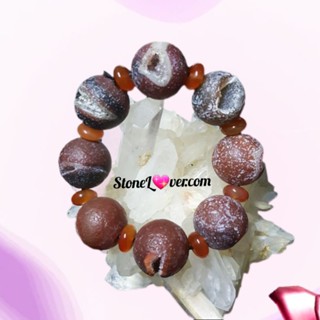 #สร้อยข้อมืออาเกต #หินธรรมชาติ#Agate #Gerde #หินโมรา