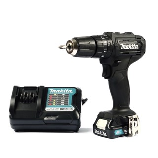 MAKITA (มากีต้า) สว่านกระแทกไร้สาย สีดำ 12VMAX รุ่น HP333DYX3B ขนาด 10 มม. (3/8 นิ้ว) (พร้อมแบตเตอรี่และแท่นชาร์จ)