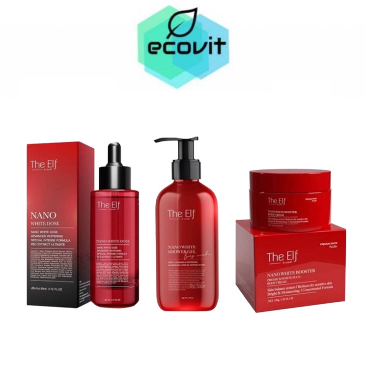 ดิเอลฟ์ The Elf Nano White Dose (60 ml.)/Nano White Booster Body Cream (100 g.)/Nano White Shower Ge