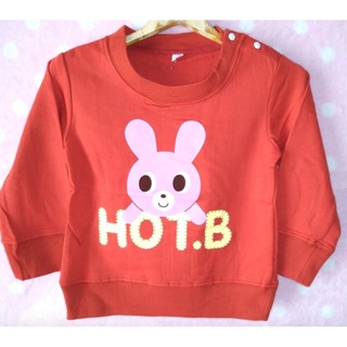 TLG-165 เสื้อแขนยาวเด็กผู้หญิง sweater ลายกระต่าย tlg-Size-90