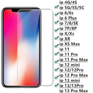 ฟิล์มกระจกใส สําหรับ IPhone i1312 i12pro i12mini i12promax I5 I6 I7 i8 i6plus i8plus i8plus IXS IXR ixmax I11 i11pro i11promax SIUY