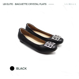 LA BELLA รุ่น LB ELITE BAGUETTE CRYSTAL  - BLACK