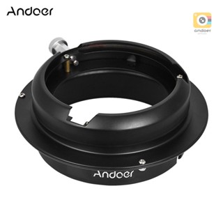 Andoer แหวนอะแดปเตอร์แปลงความเร็ว สําหรับเมาท์ขาตั้งกล้องถ่ายภาพสตูดิโอ Elinchrom