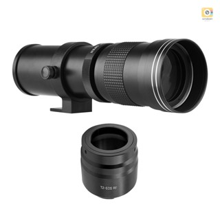 Camera MF Super Telephoto Zoom Lens F/8.3-16 420-800mm T2 Mount with RF-mount Adapter Ring 1/4 Thread Replacement for  EOS R/ R3/ R5/ R5C/ R6/ RP RF-Mount Cameras