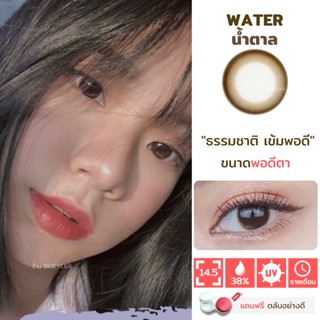 ไม่แถมตลับ Water Brown (มิน) คอนแทคเลนส์ Lolipop