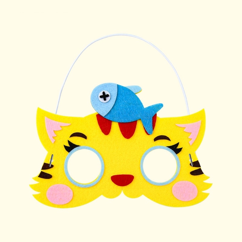 หน้ากากรูปสัตว์ DIY มีให้เลือก 18 แบบ ประกอบง่าย สีสันสดใส ฝึกสมาธิ หน้าการปาร์ตี้ - รูปที่ 4