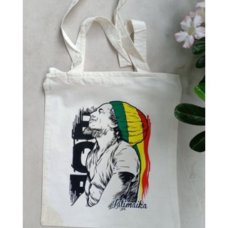 กระเป๋าโท้ท ลาย bob marley rasta reggae jamiaca