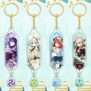 Genshin impact พวงกุญแจ จี้อะคริลิค รูปการ์ตูนอนิเมะ Nahida Nilou Cyno Tighnari Candace Collei acrylic keychain pendant