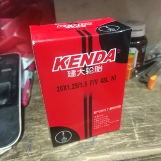 ยางใน KENDA 20x1.25-1.5 จุ๊บแหลมยาว 48มิล สำหรับรถพับ หรือจักรยานที่มีขนาดล้อ20นิ้ว