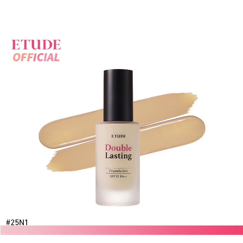 ETUDE (NEW) Double Lasting Foundation SPF35/PA++ (30 g) #25N1 Tan อีทูดี้ รองพื้นเนื้อ