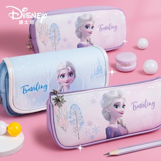 Disney กระเป๋าดินสอ กล่องดินสอ ลายการ์ตูน Elsa ความจุขนาดใหญ่