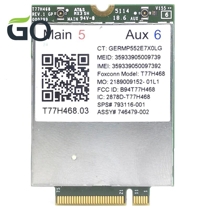 โมดูล 4G LT4211 T77H468 GOBI5000 LTE/EV-DO/HSPA+การ์ดWAN SPS:793116-001 สําหรับ HP LT4211 Elitebook 